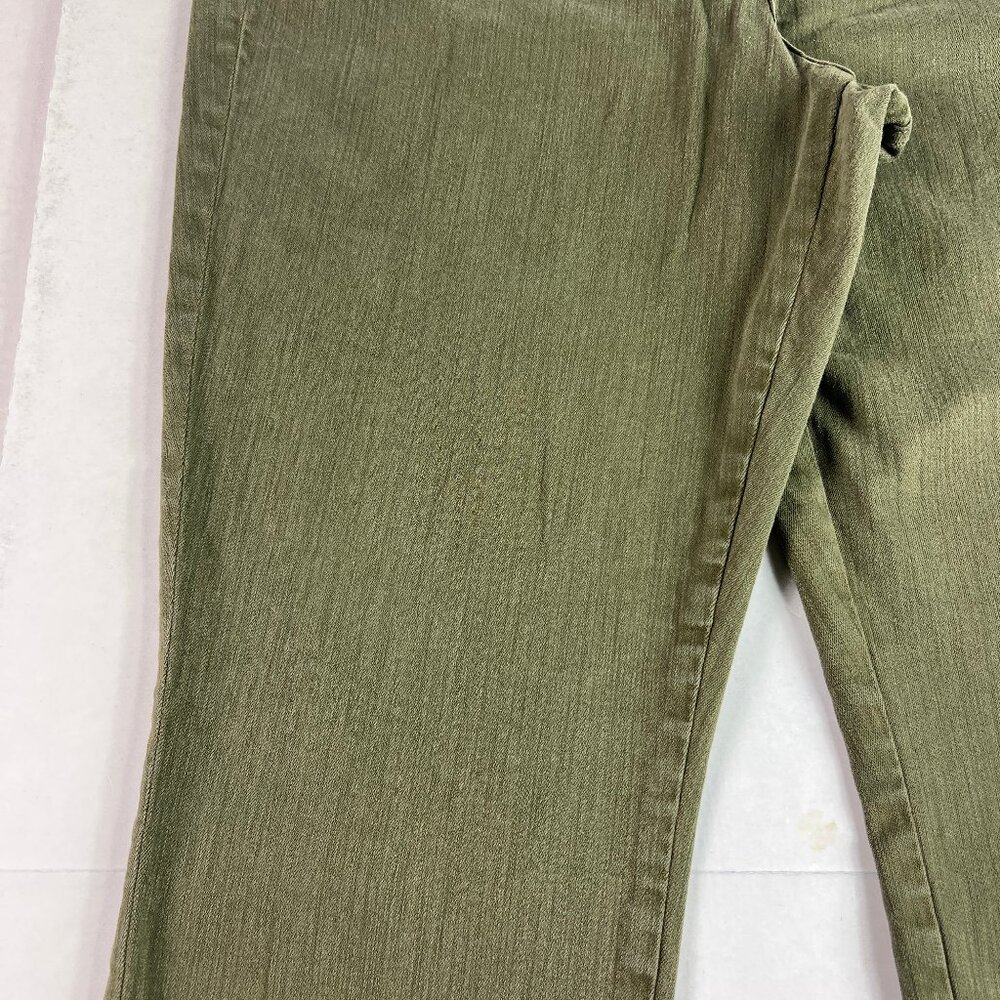 Not Your Daughters Jeans Women's 36x22* Dayla Wide Cuff Capri Green Denim Tag 14 - Picture 4 of 16